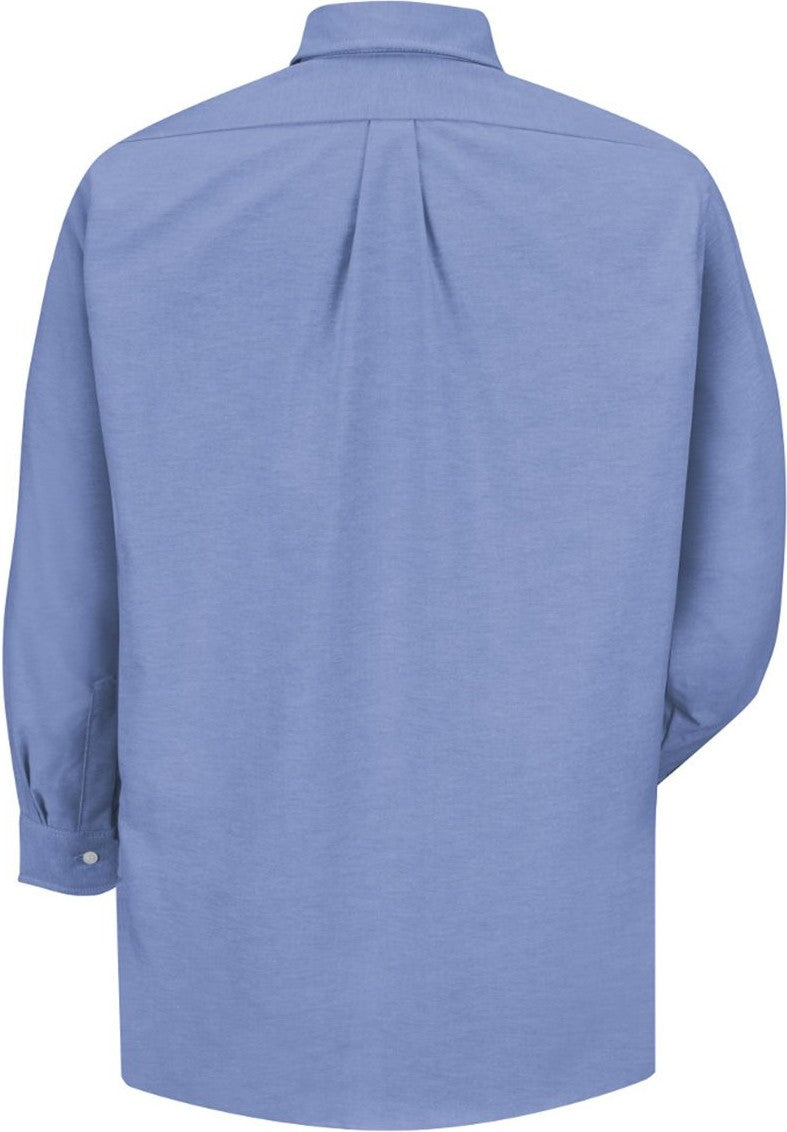 Front View of LB-Light Blue 35 Executive Oxford Dress Shirt - SR70