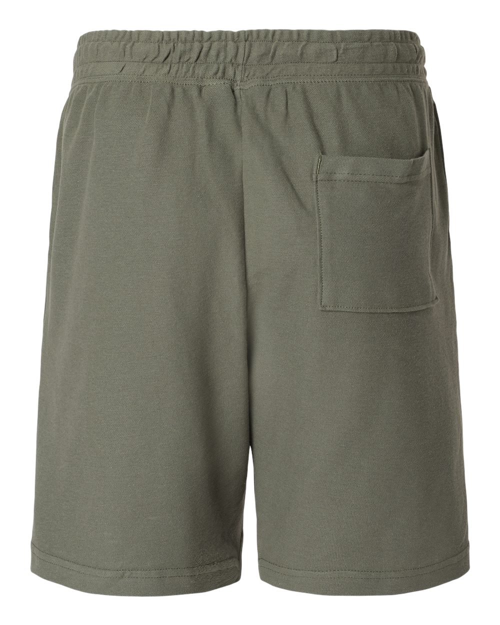 Rear View of Lieutenant Pique Unisex Gym Shorts - 2PQ
