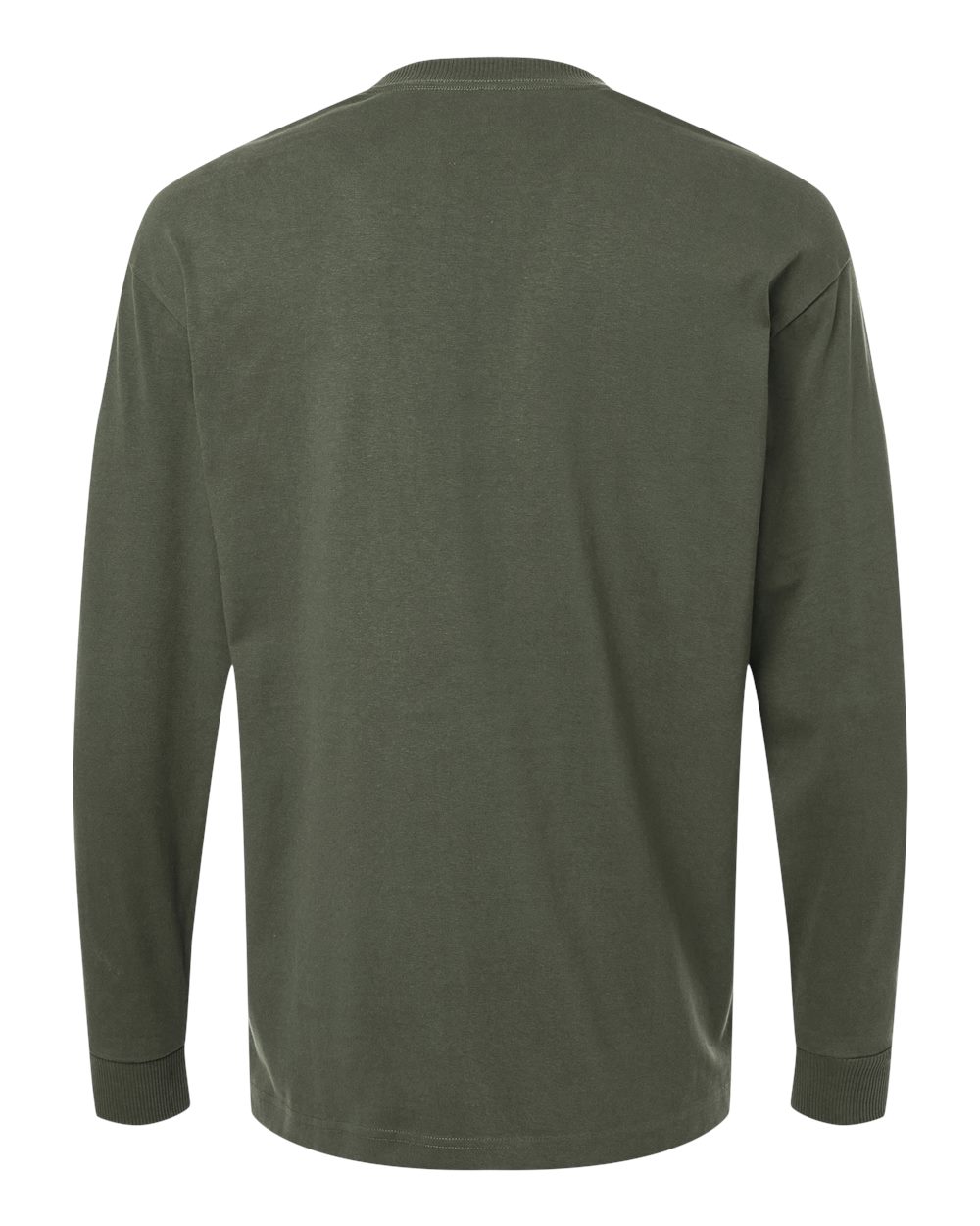 Front View of Lieutenant Super Heavyweight Long Sleeve Pocket Tee - 9410