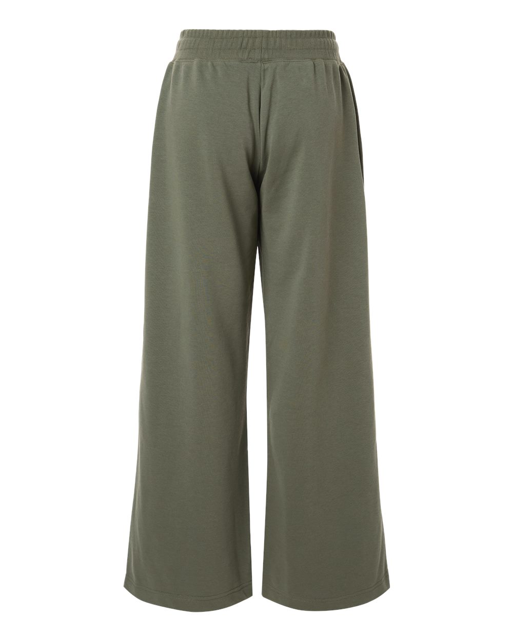 Rear View of Lieutenant Women's French Terry Wide Leg Pants - FTP00