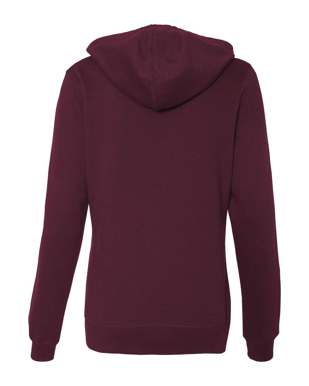 Front View of Light Blackberry Juniors’ Heavenly Fleece Lightweight Hooded Sweatshirt - SS650
