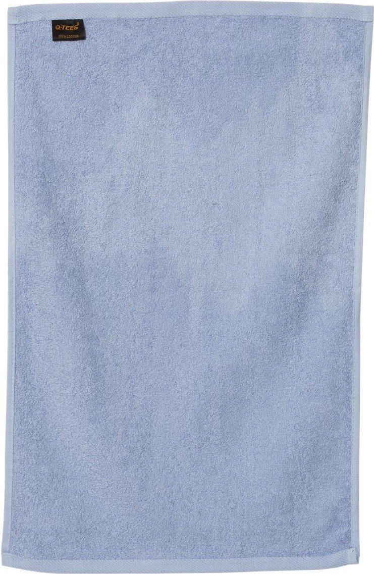 Light Blue Deluxe Hemmed Hand Towel - T300