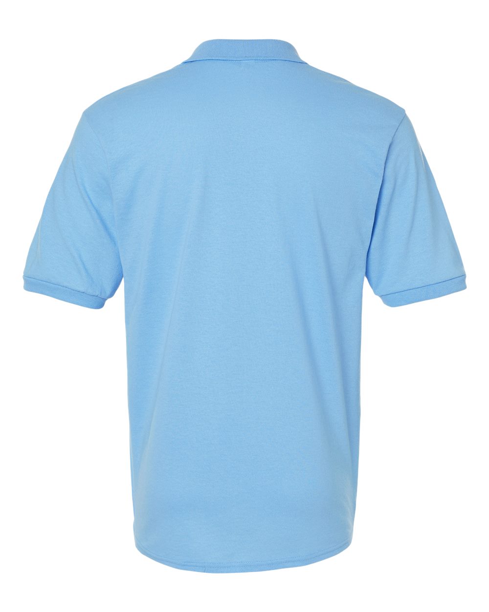 Front View of Light Blue Dri-Power® Polo - 437R