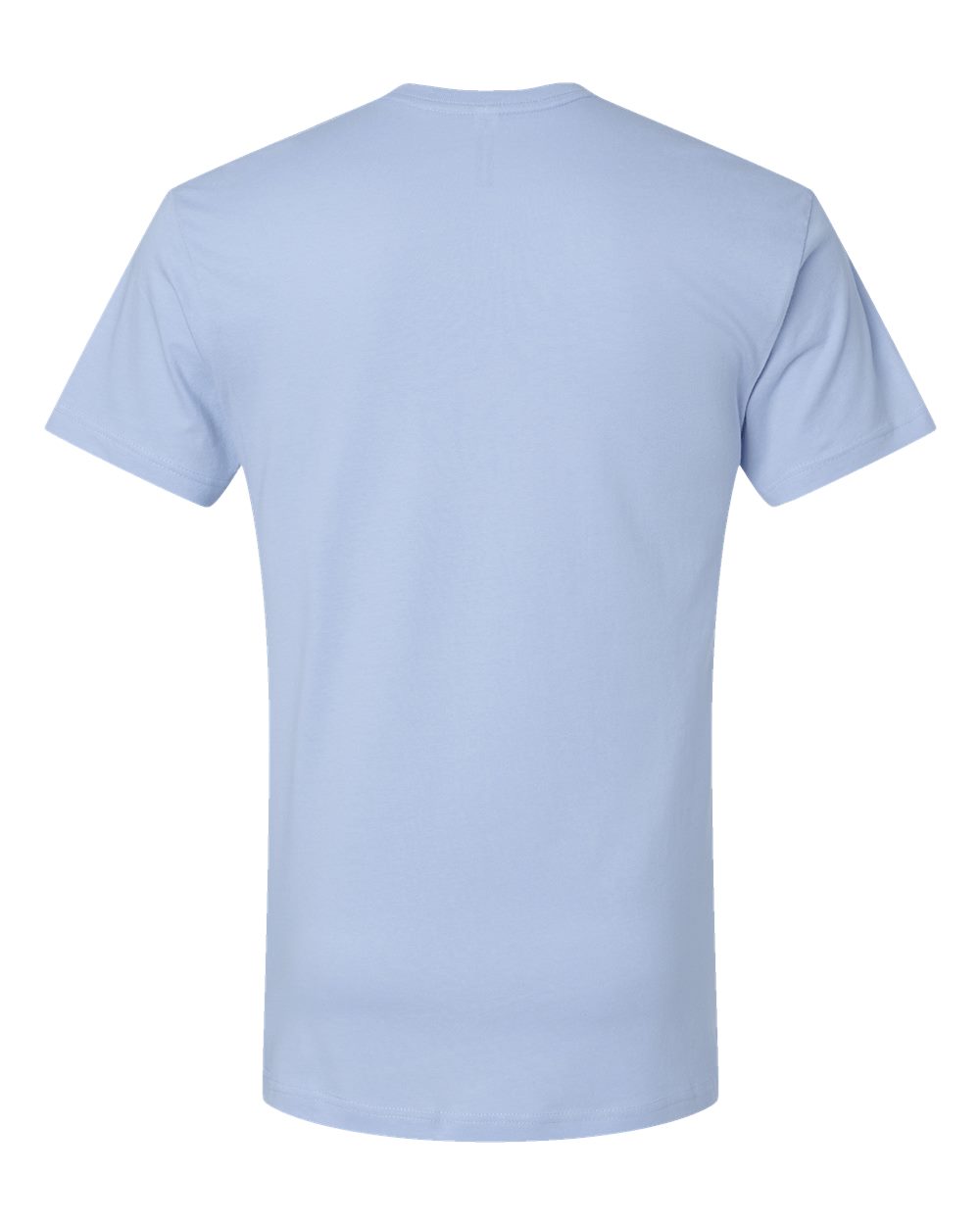 Front View of Light Blue Fine Jersey Tee - 6901