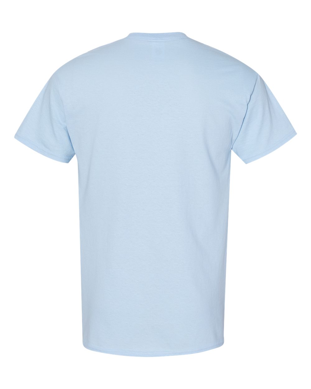 Front View of Light Blue Heavy Cotton™ T-Shirt - 5000