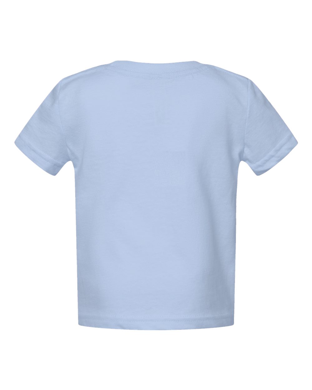 Front View of Light Blue Infant Fine Jersey Tee - 3322