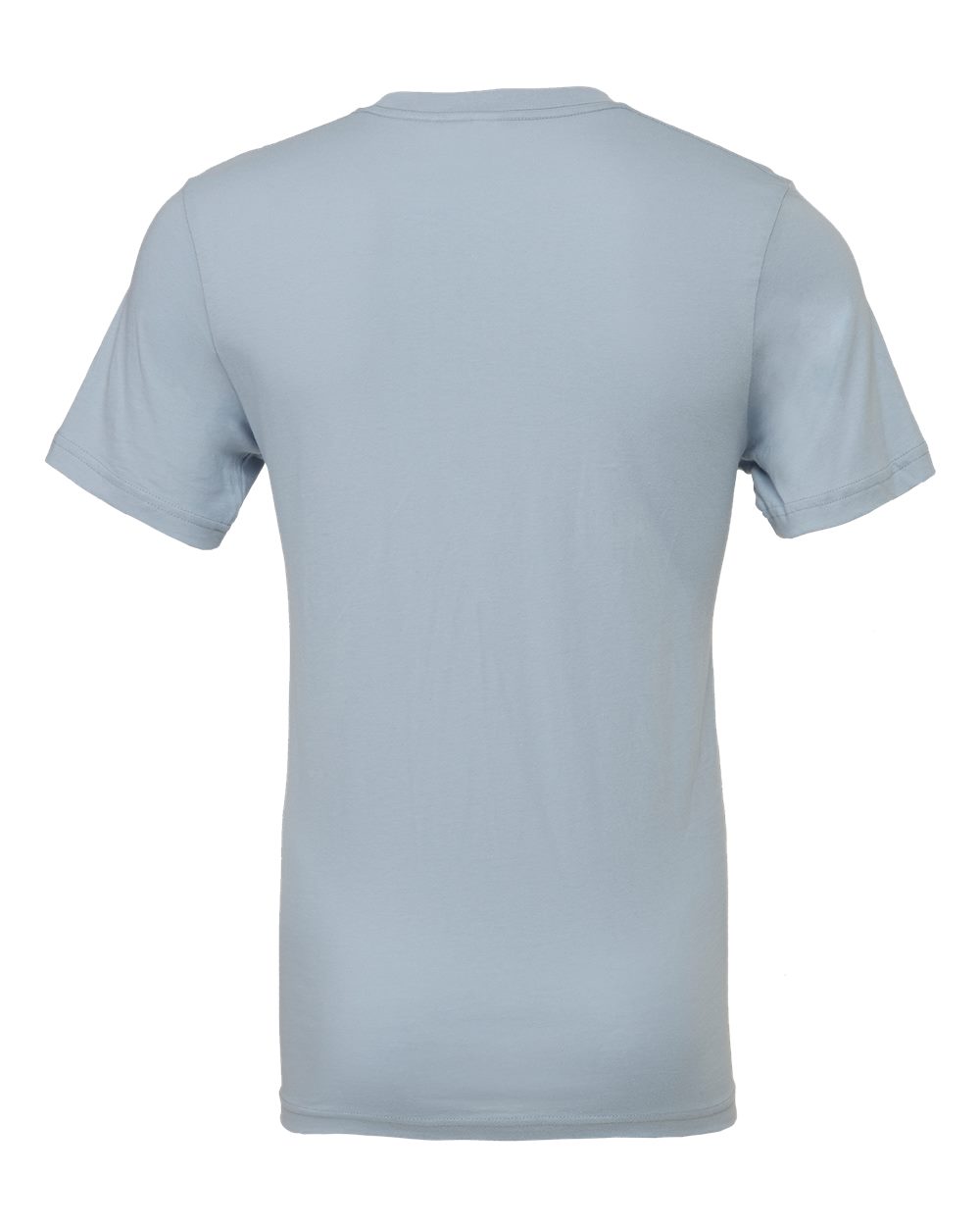 Front View of Light Blue Jersey Tee - 3001