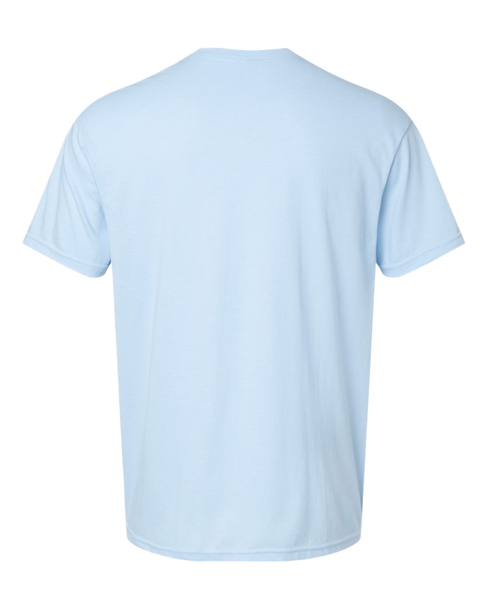 Front View of Light Blue Mist Softstyle® CVC T-Shirt - 64000CVC