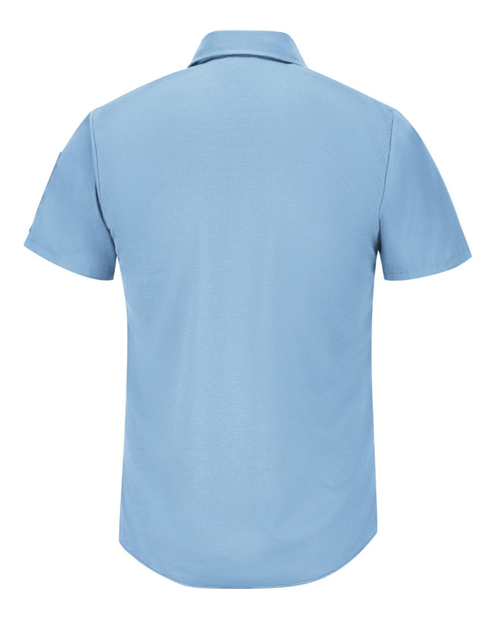 Front View of Light Blue Short Sleeve Pro Airflow Work Shirt - SP4A