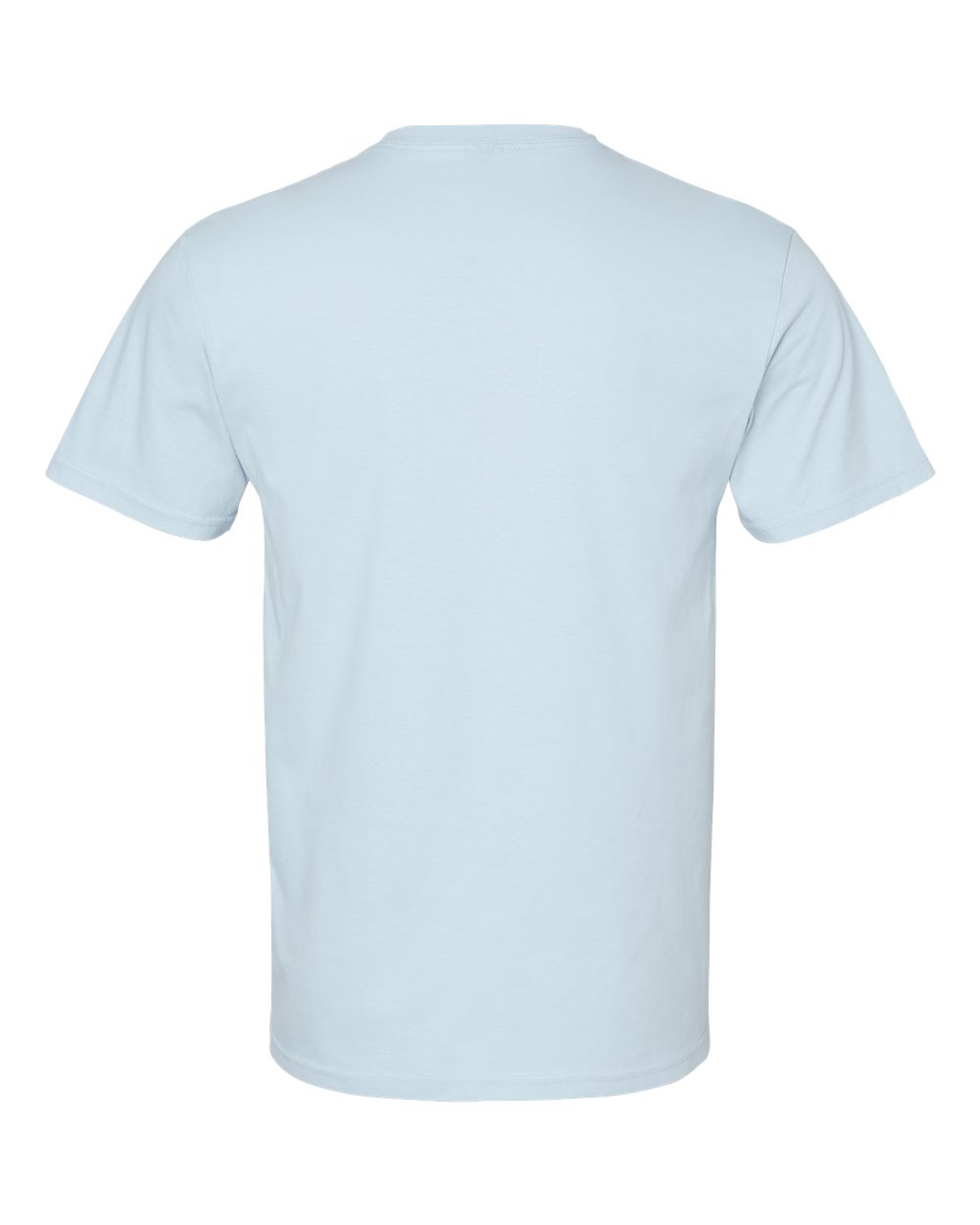 Front View of Light Blue Softstyle® Midweight T-Shirt - 65000