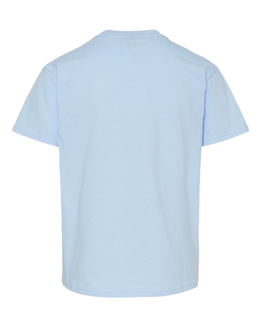 Front View of Light Blue Softstyle® Youth T-Shirt - 64000B