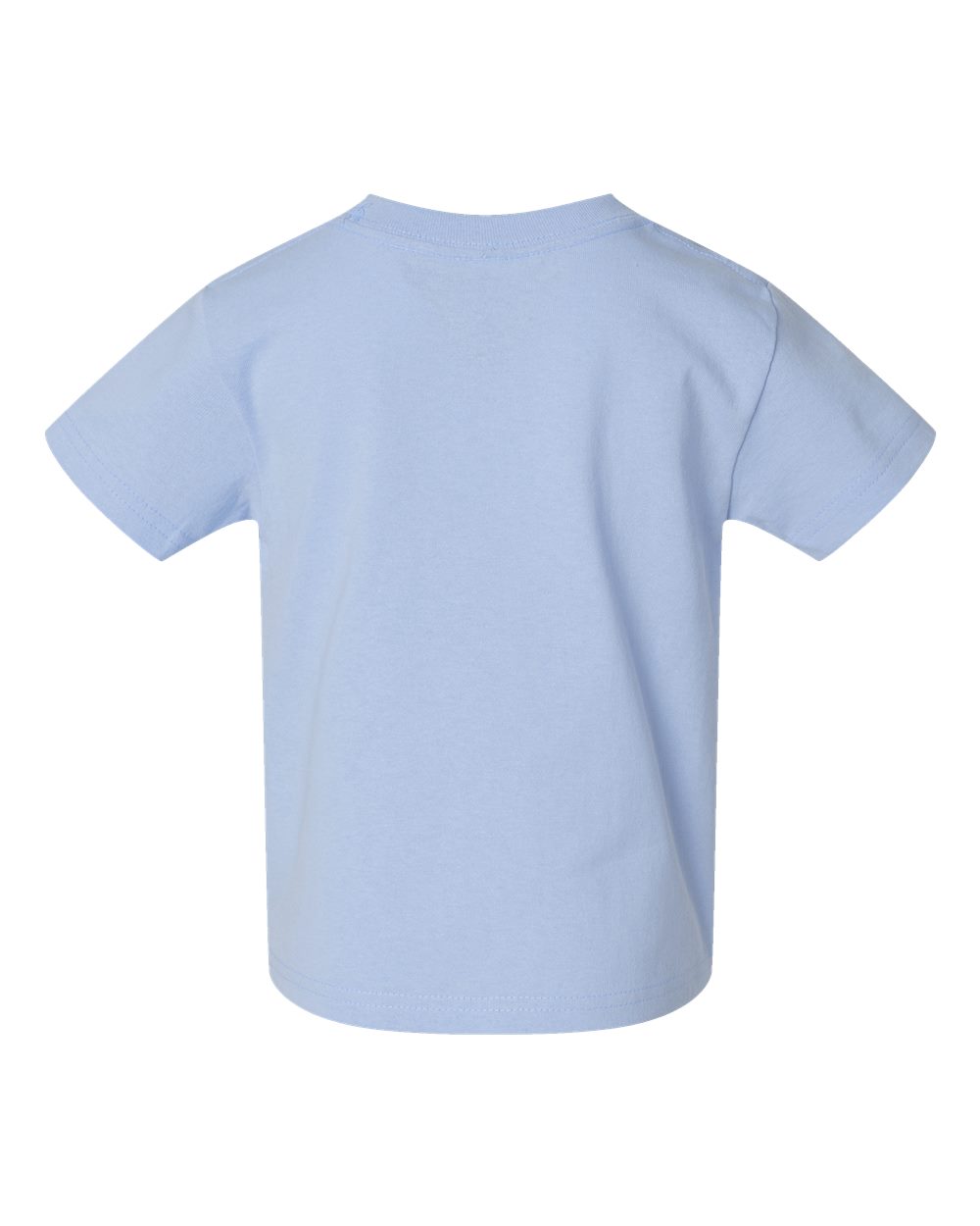 Front View of Light Blue Toddler Cotton Jersey Tee - 3301T