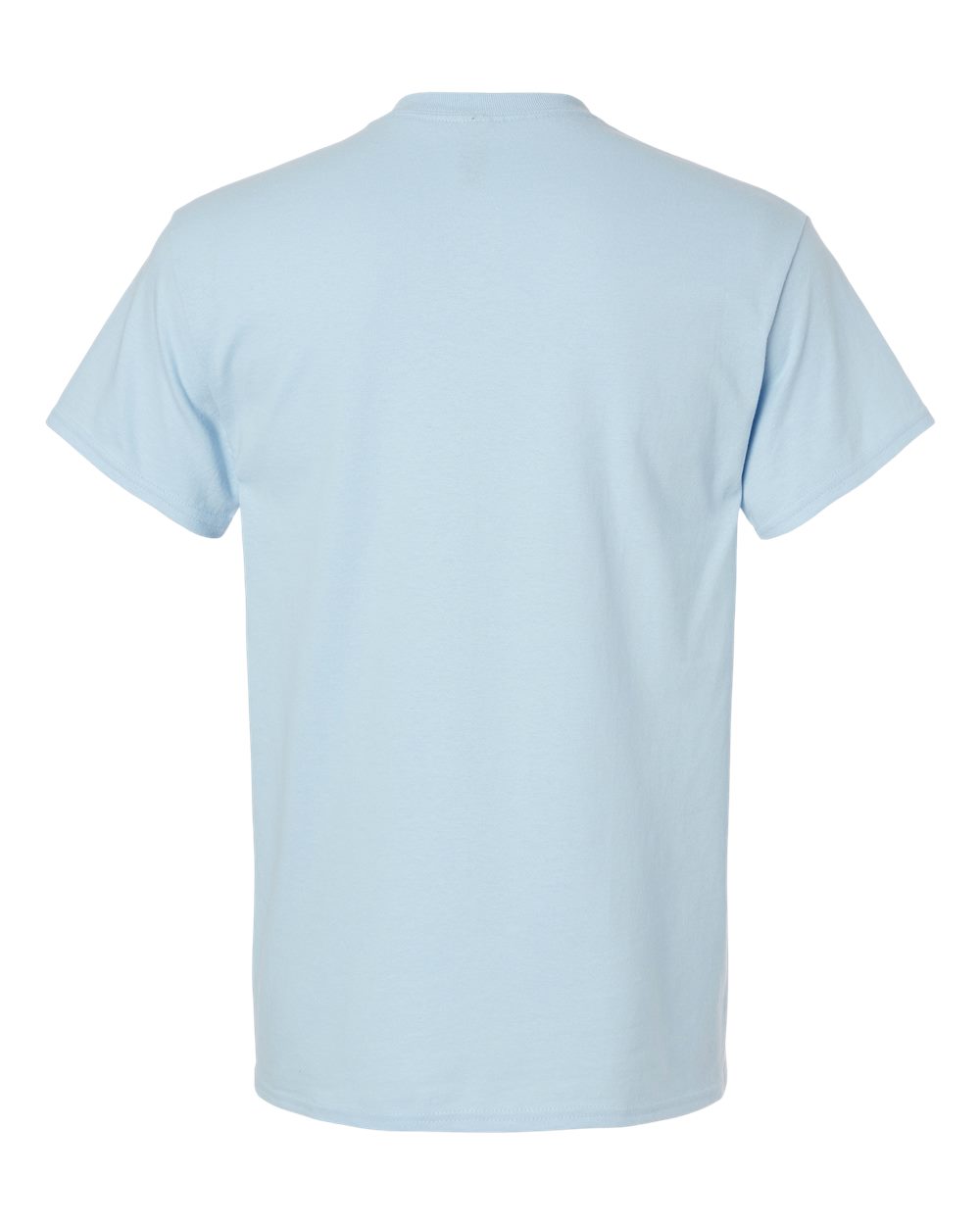 Front View of Light Blue Ultra Cotton® Pocket T-Shirt - 2300
