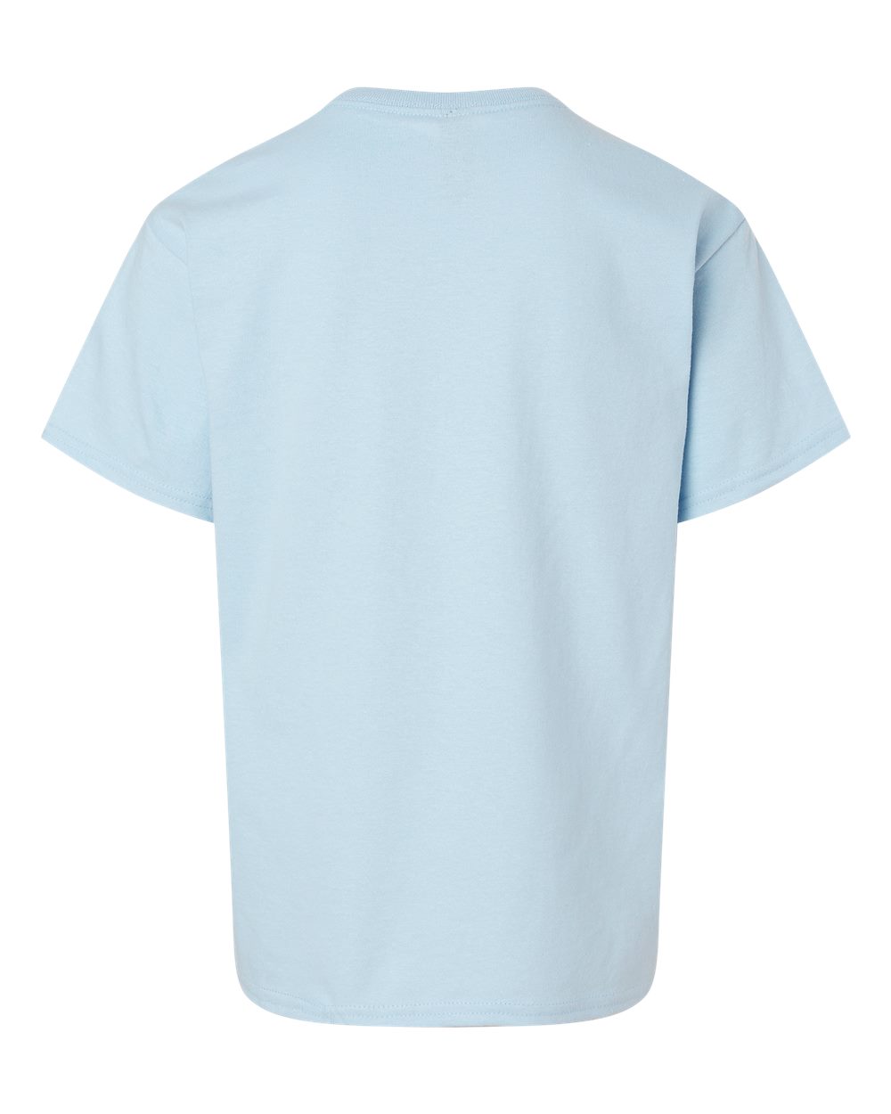 Front View of Light Blue Ultra Cotton® Youth T-Shirt - 2000B