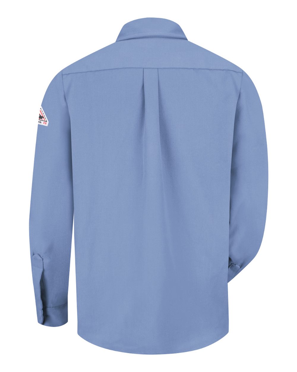 Front View of Light Blue Uniform Shirt - SMU2
