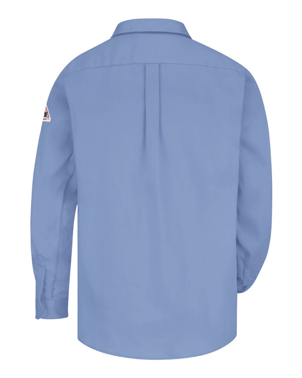 Front View of Light Blue Uniform Shirt - Tall Sizes - SLU8T