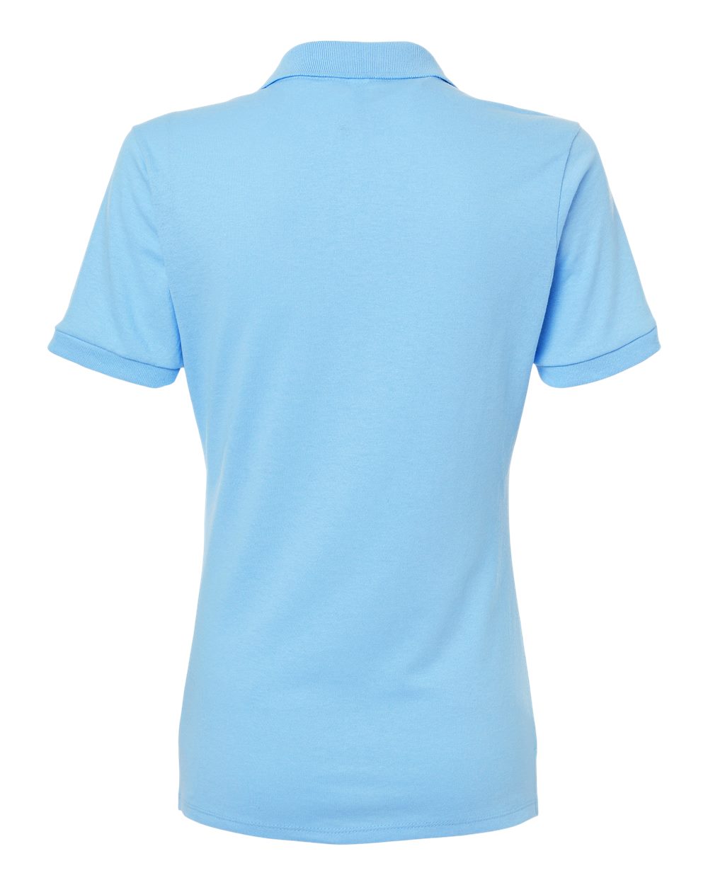 Front View of Light Blue Women's Dri-Power® Polo - 437F