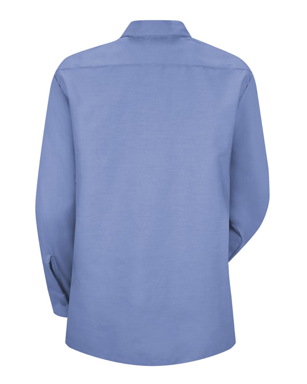 Front View of Light Blue Women's Industrial Work Shirt - SP13