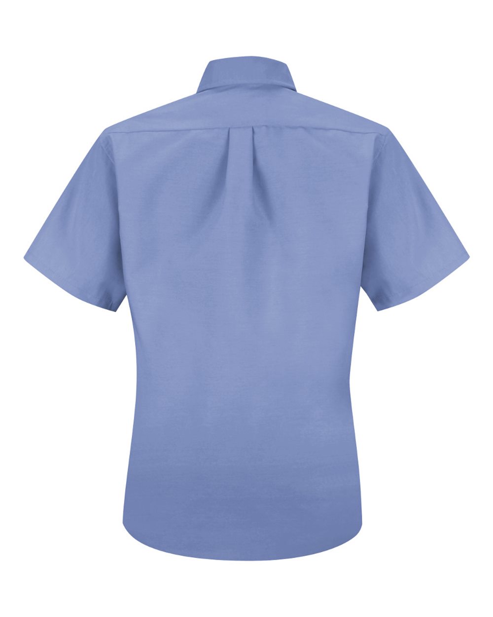 Front View of Light Blue Women's Poplin Dress Shirt - SP81