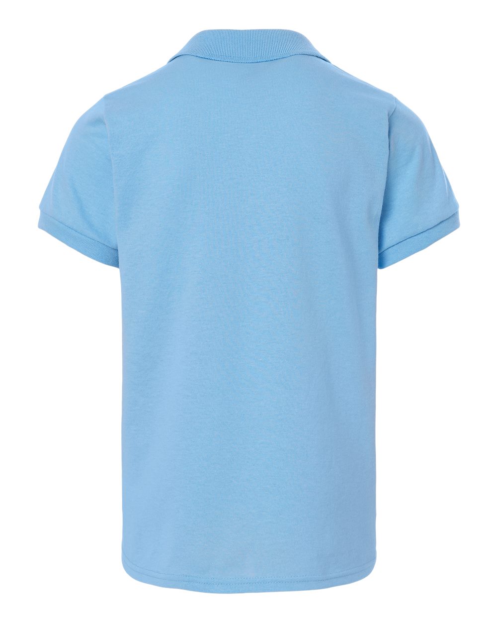Front View of Light Blue Youth Dri-Power® Polo - 437K