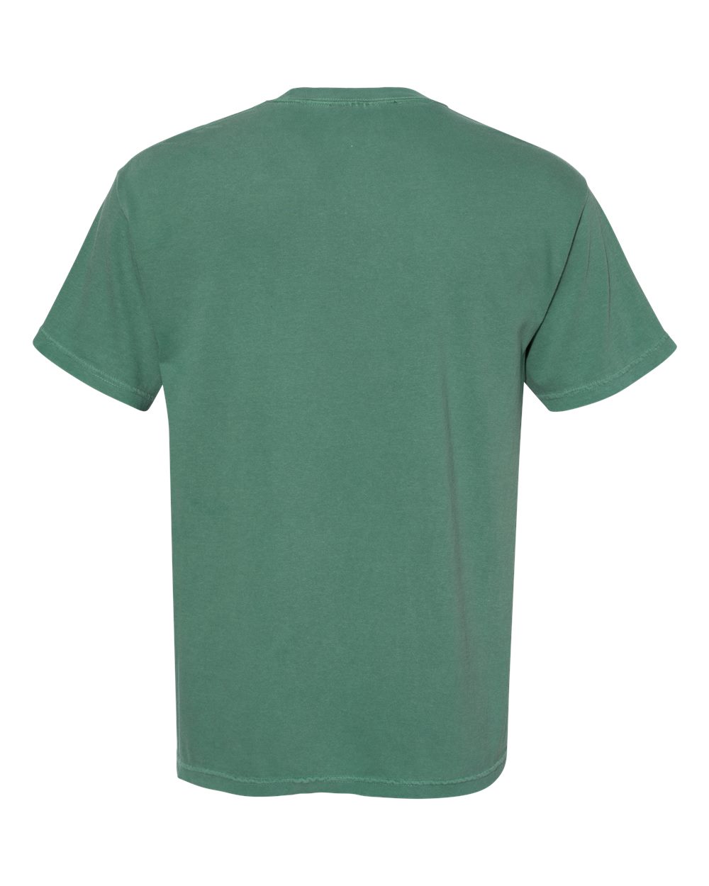 Front View of Light Green Garment-Dyed Heavyweight Pocket T-Shirt - 6030