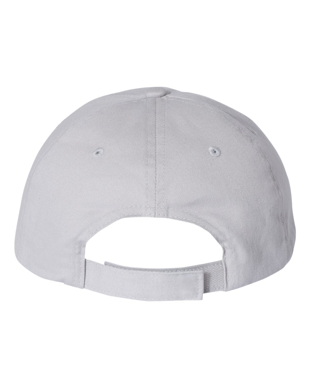 Front View of Light Grey Brushed Twill Cap - VC200