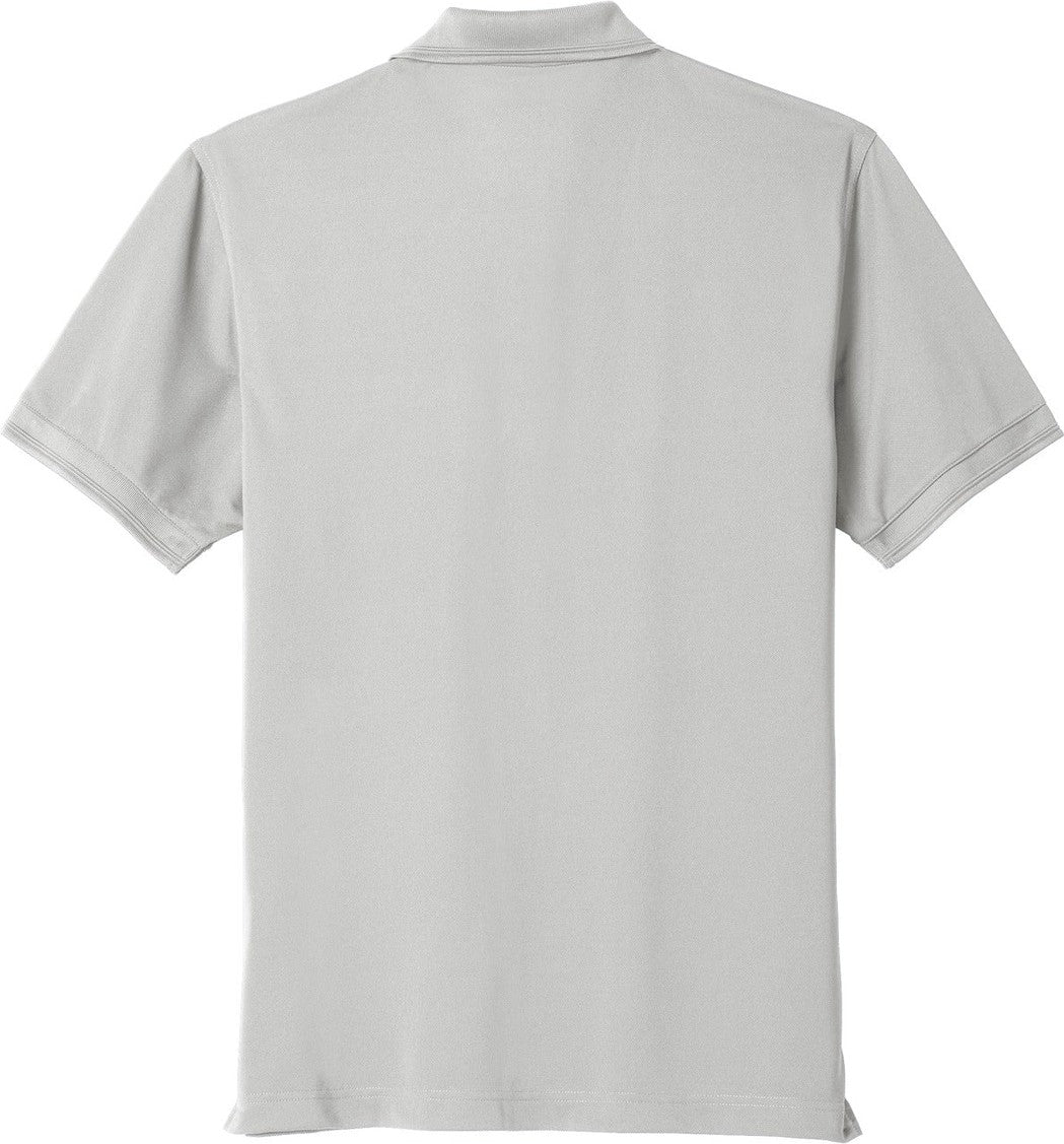 Front View of Light Grey CornerStone Industrial Snag-Proof Pique Pocket Polo. CS4020P