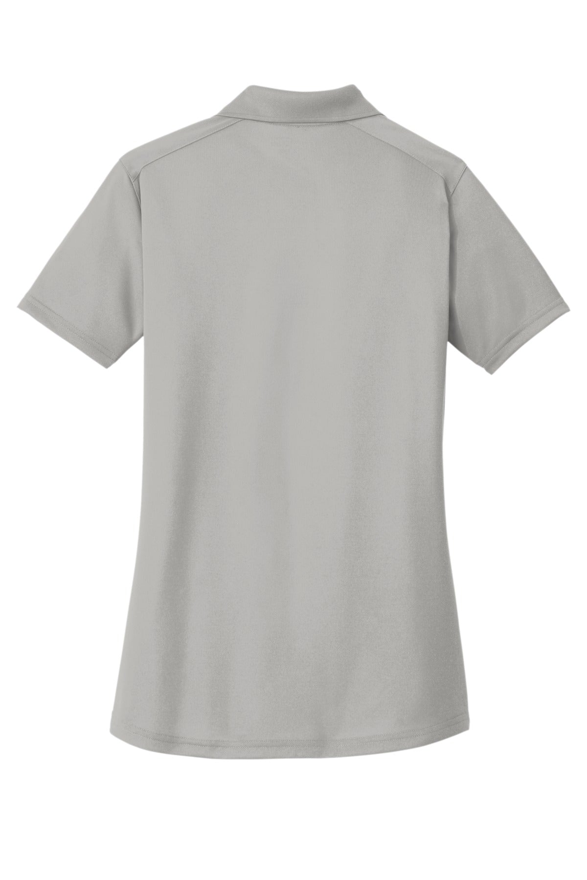 Front View of Light Grey CornerStone Women's Select Lightweight Snag-Proof Polo. CS419