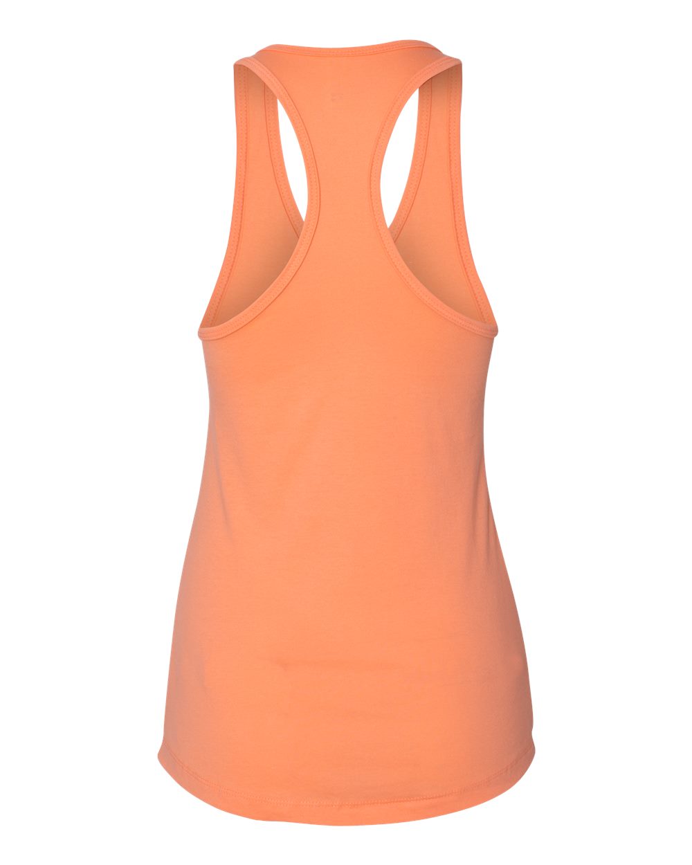 Front View of Light Orange Women's Ideal Racerback Tank - 1533