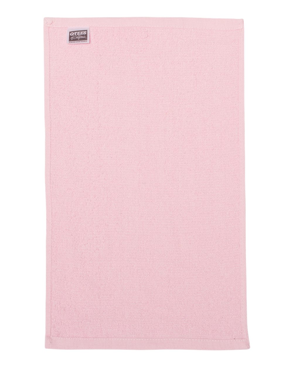 Front View of Light Pink Budget Rally Towel - T18