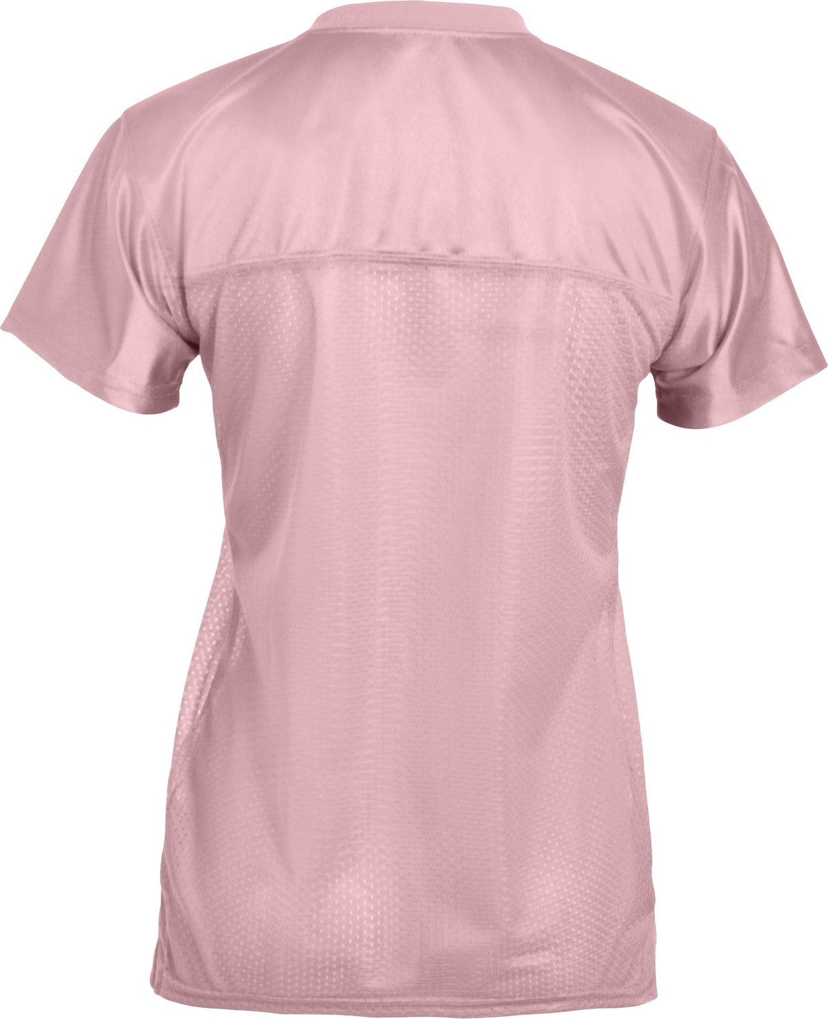 Rear View of LIGHT PINK LDS JR FIT REPLICA FOOTBALL T