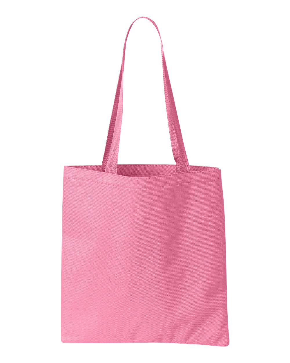 Front View of Light Pink Madison Basic Tote - 8801