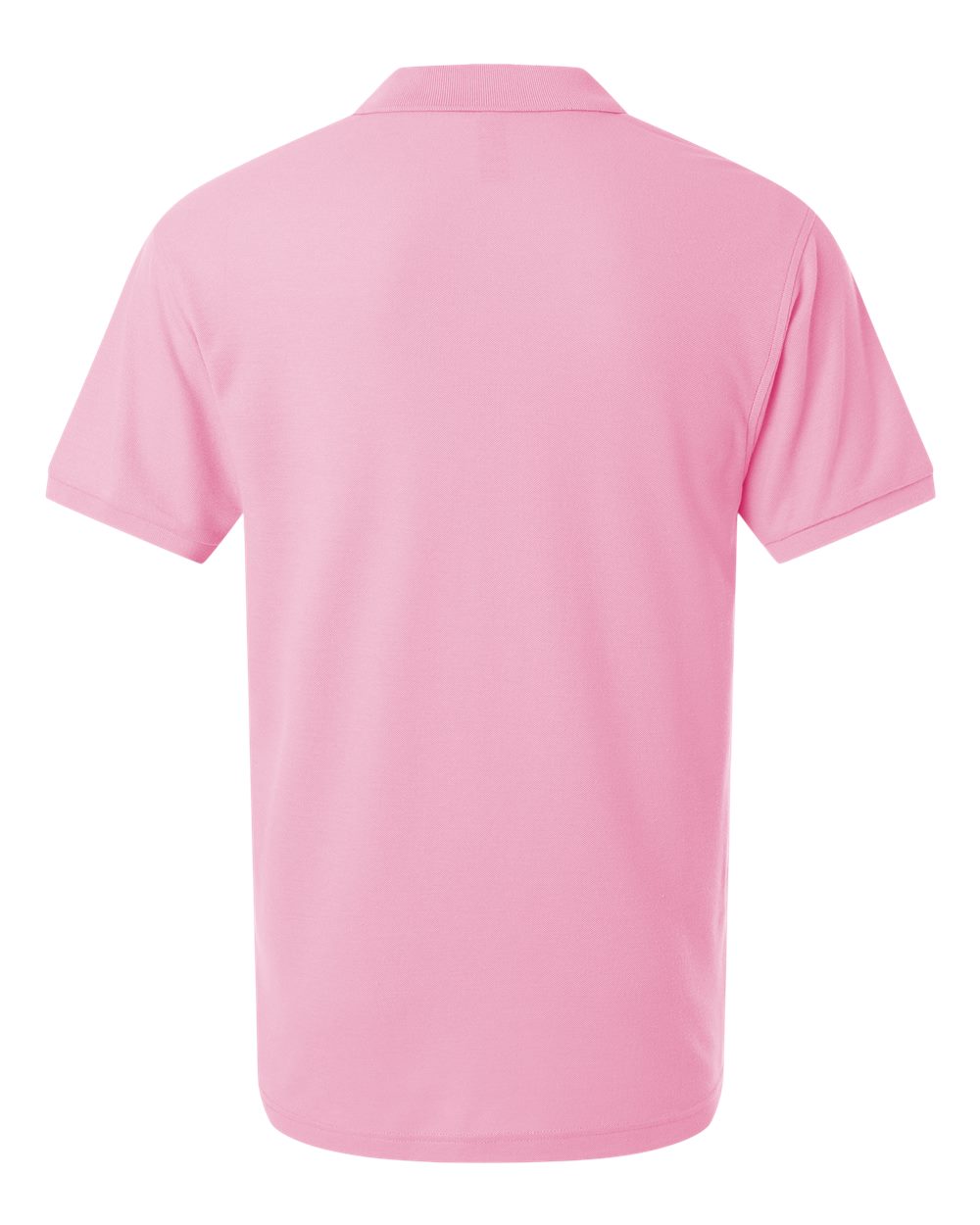 Front View of Light Pink Pique Polo - 62800