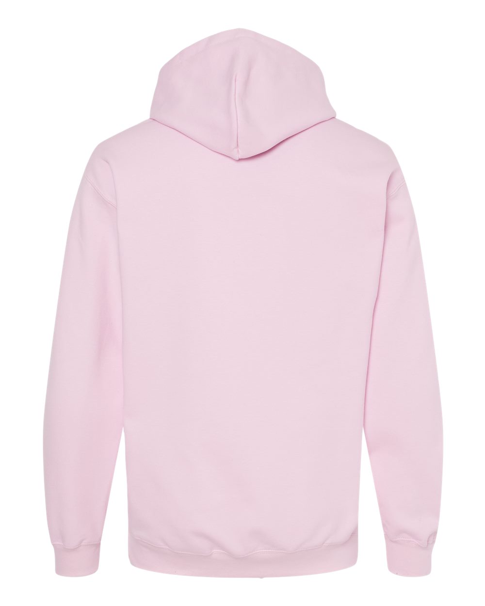 Front View of Light Pink Softstyle® Midweight Hooded Sweatshirt - SF500