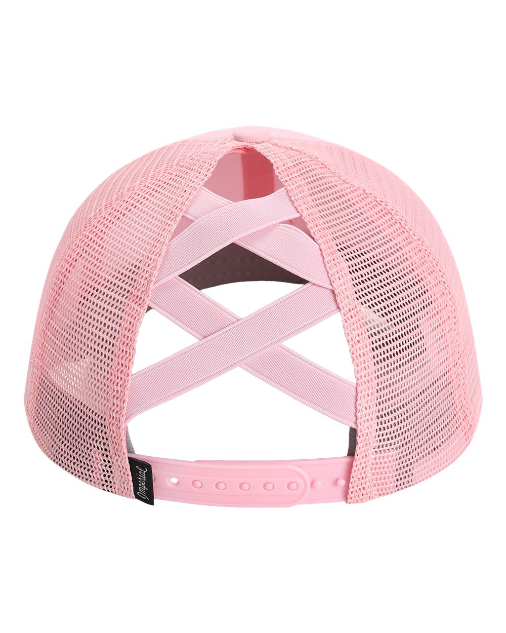 Front View of Light Pink The Hinsen Women's Mesh Back Cap - L338M