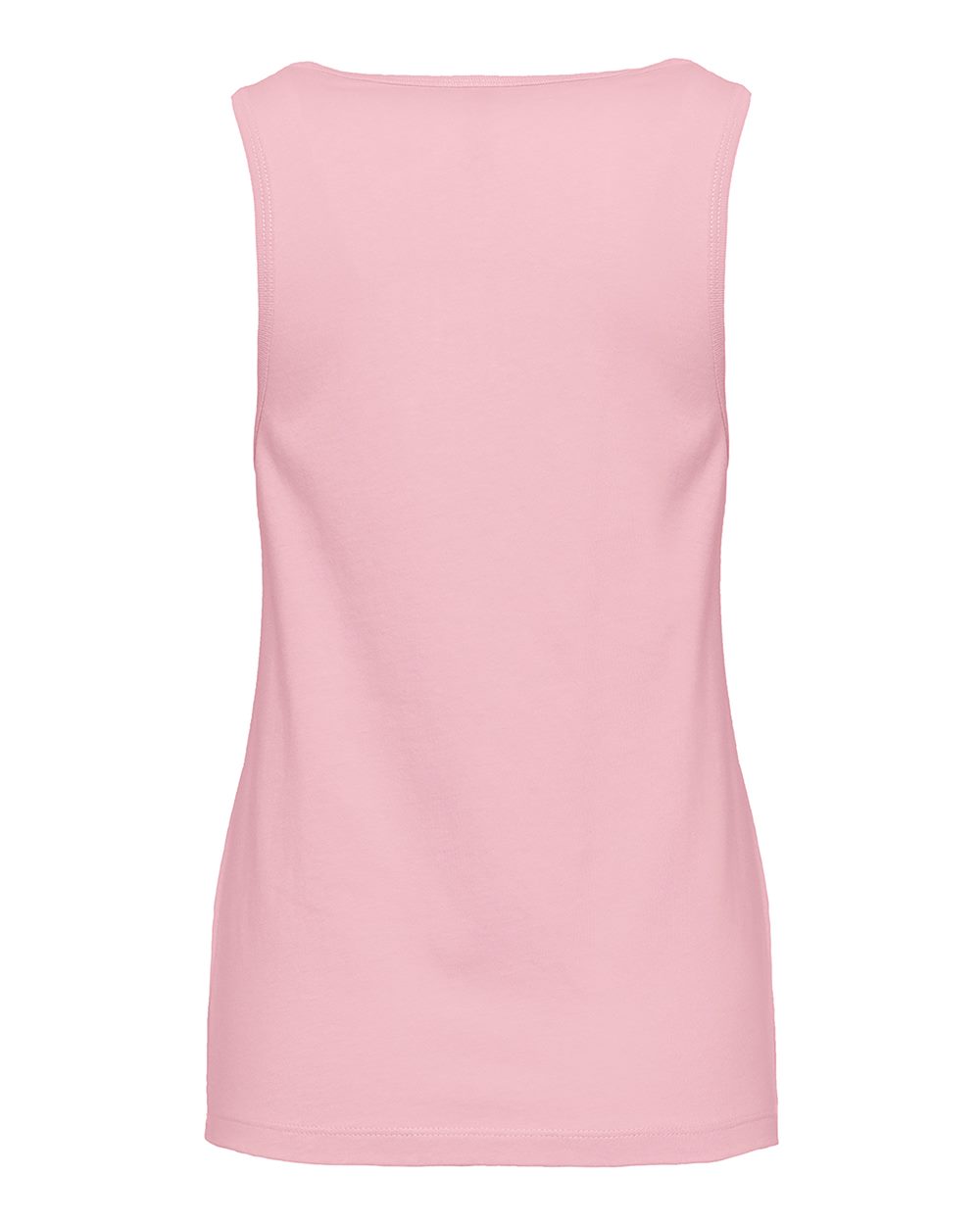 Rear View of Light Pink Women&#39;s Cotton Tank - 3933