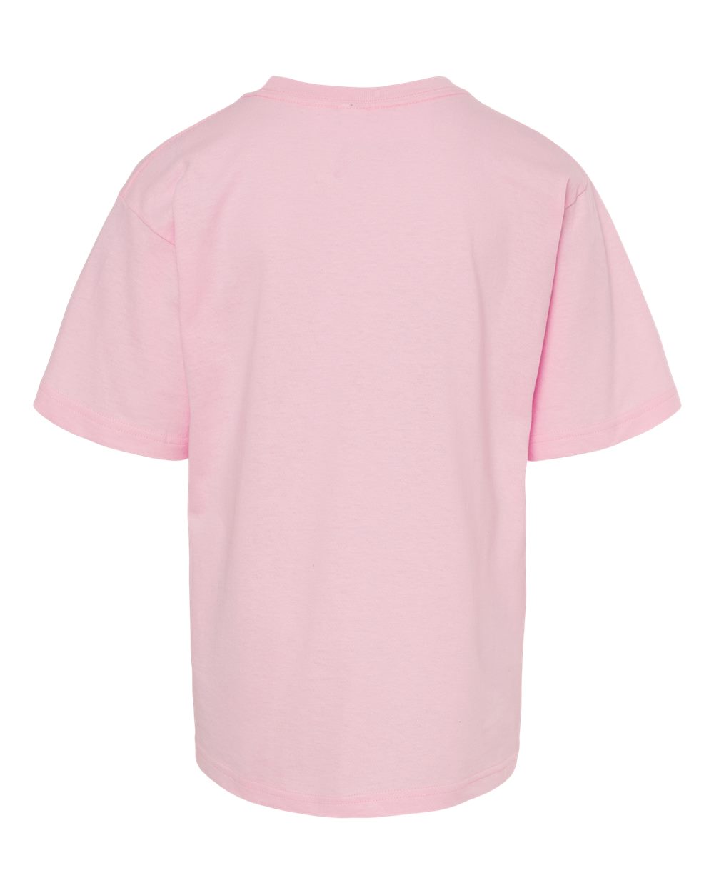 Front View of Light Pink Youth Gold Soft Touch T-Shirt - 4850