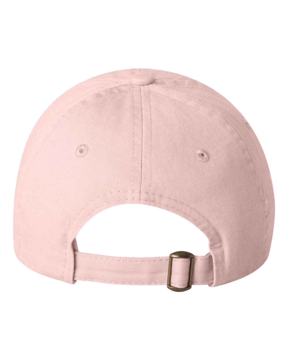 Rear View of Light Pink Youth Small Fit Bio-Washed Dad Hat - VC300Y