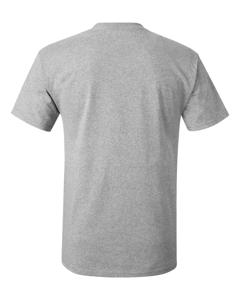 Rear View of Light Steel Authentic T-Shirt - 5250
