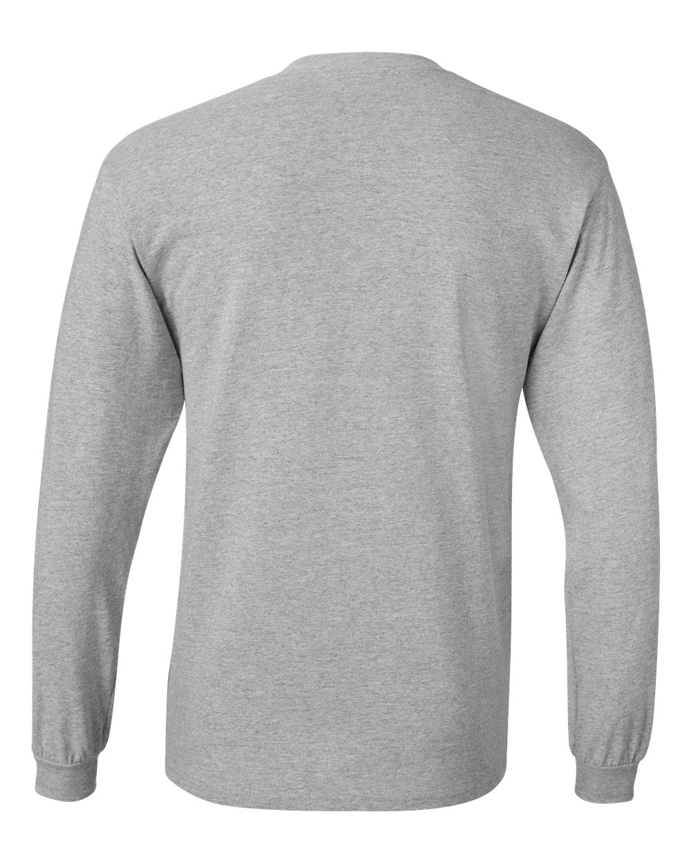 Rear View of Light Steel Essential-T Long Sleeve T-Shirt - 5286