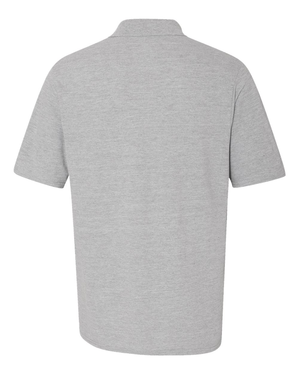 Front View of Light Steel Piqué Polo - 055P