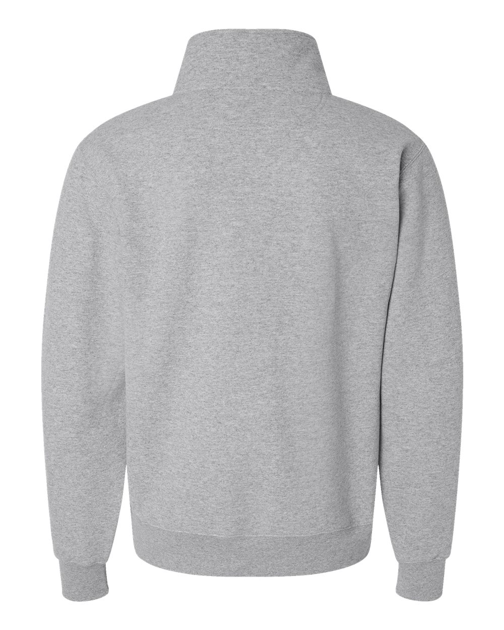 Front View of Light Steel Powerblend® Quarter-Zip Pullover - S450