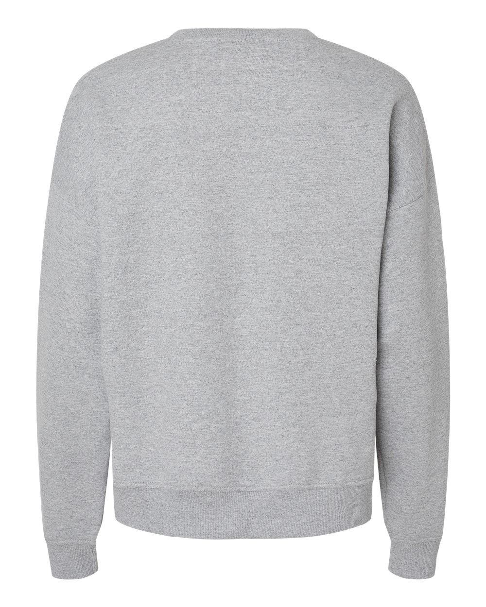 Front View of Light Steel Powerblend® Women's Crewneck Sweatshirt - S650