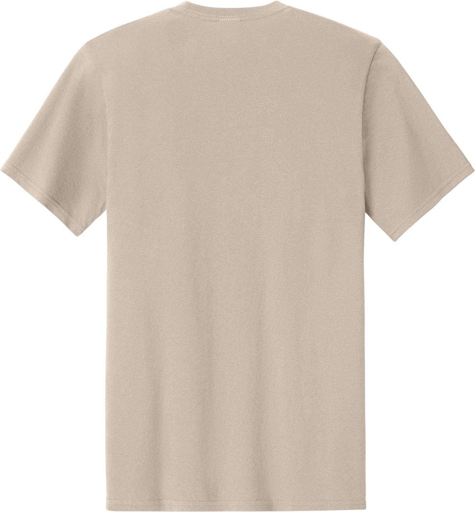 Rear View of LightSand Port & Co Easy Cotton Tee PC43