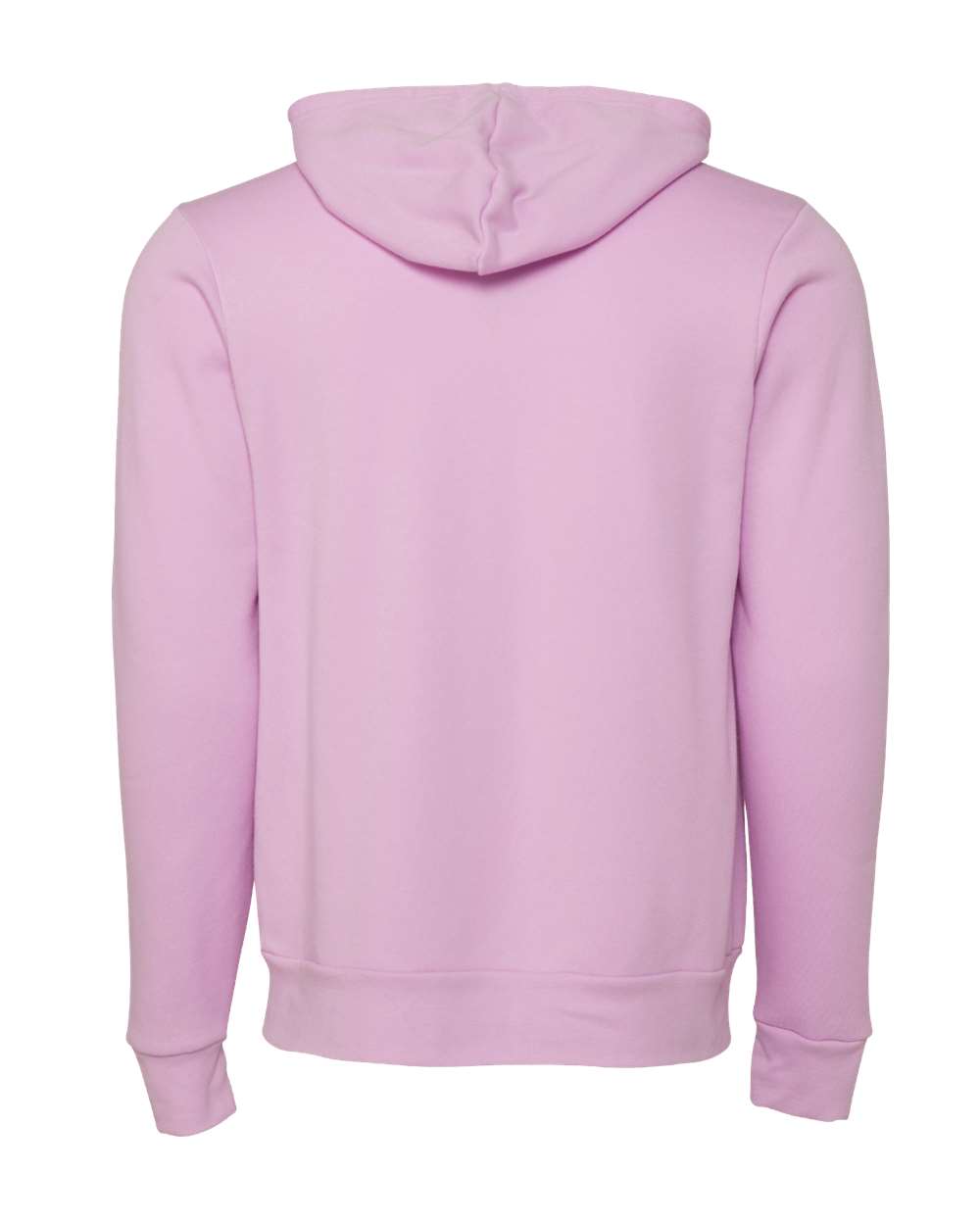 Front View of Lilac Sponge Fleece Full-Zip Hoodie - 3739