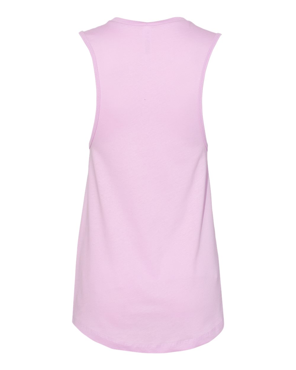 Rear View of Lilac Women&#39;s Jersey Muscle Tank - 6003