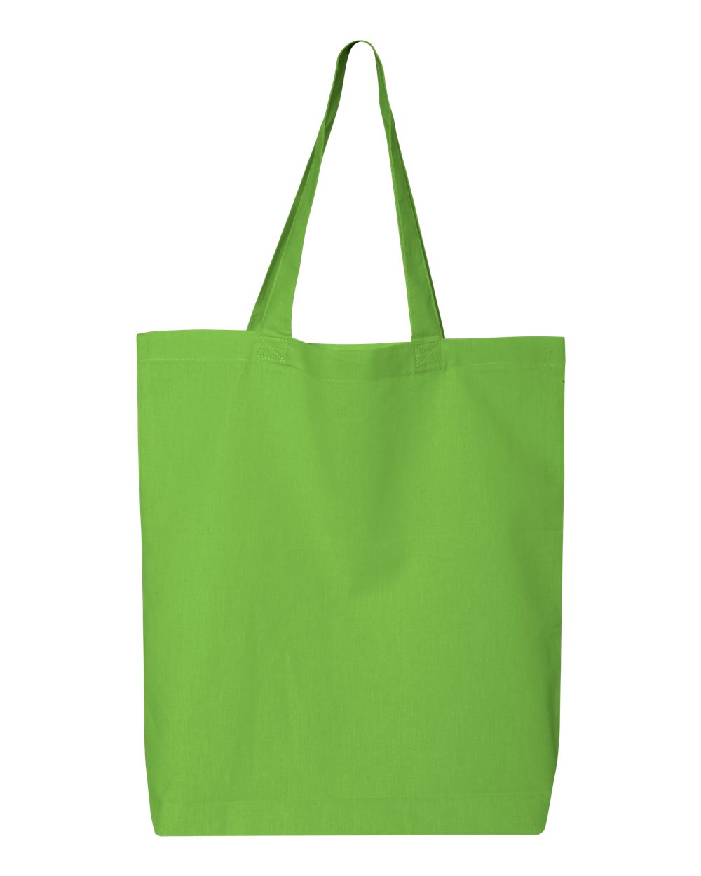 Front View of Lime 12L Economical Tote - QTBG