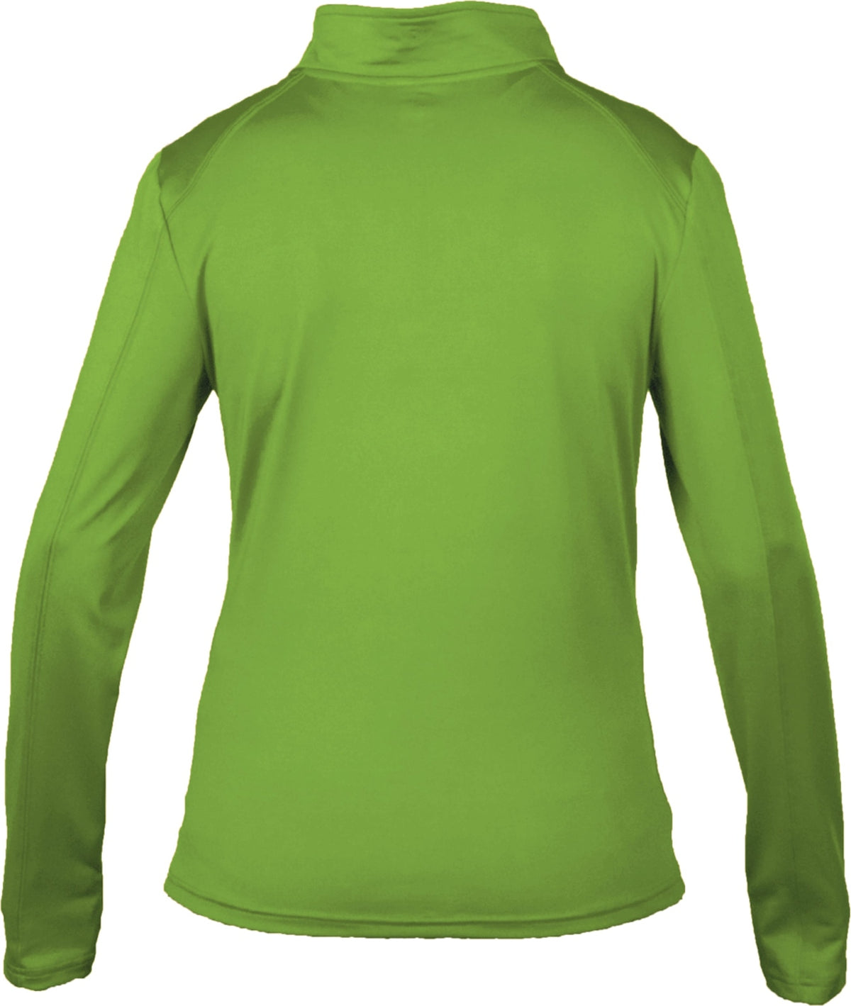 Rear View of LIME 1/4 ZIP LADIES' LIGHTWEIGHT PU