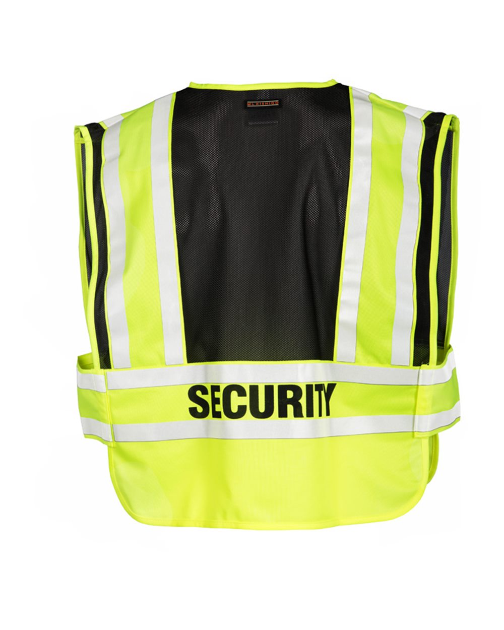 Front View of Lime/ Black Security Vest - 8055BZ