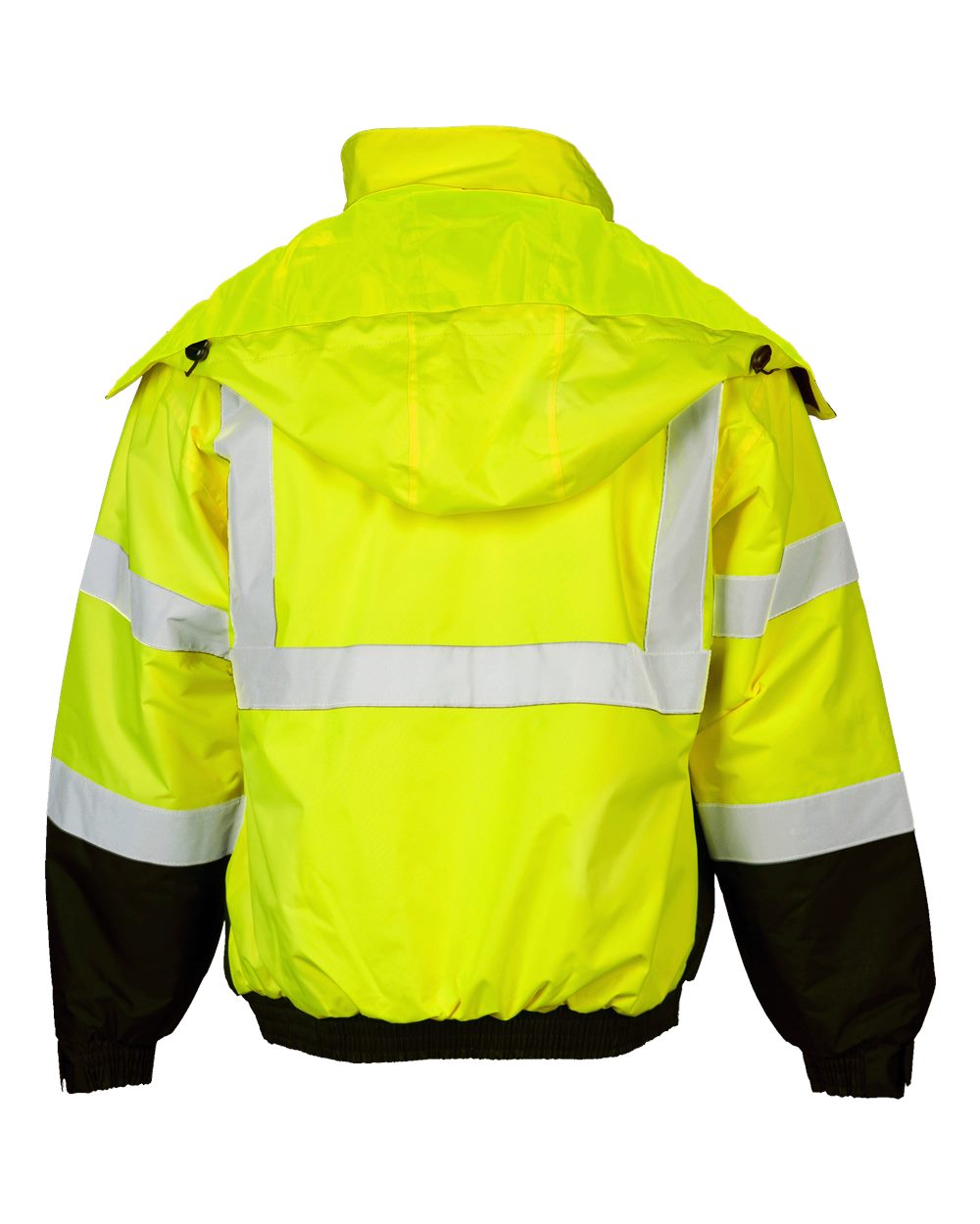 Front View of Lime Economy Bomber Jacket - JS121-122
